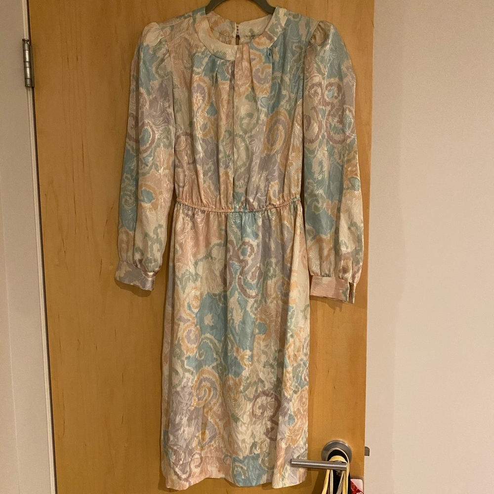 Vintage watercolor dress